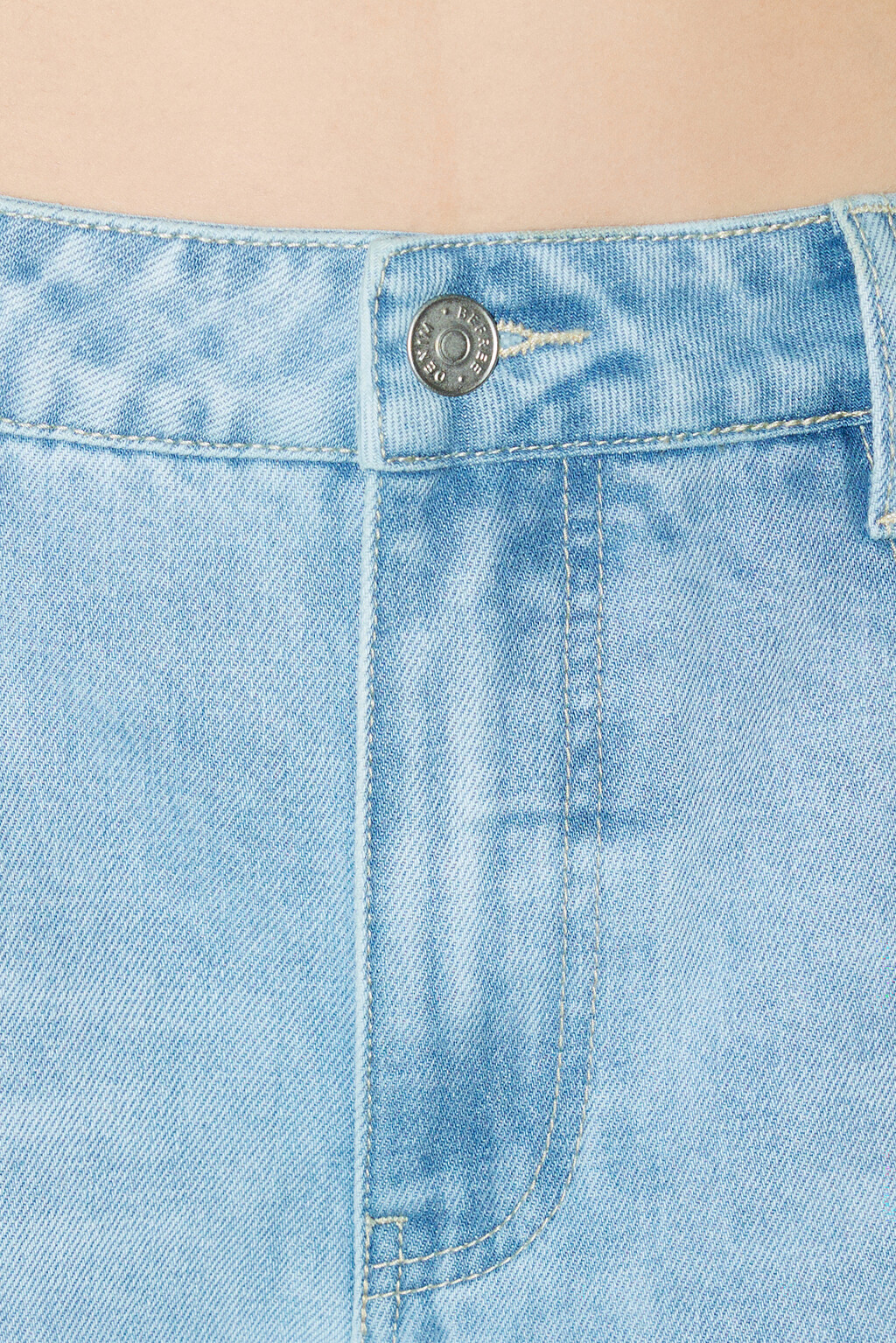 Джортсы широкие с низкой посадкой - цвет голубой - 6