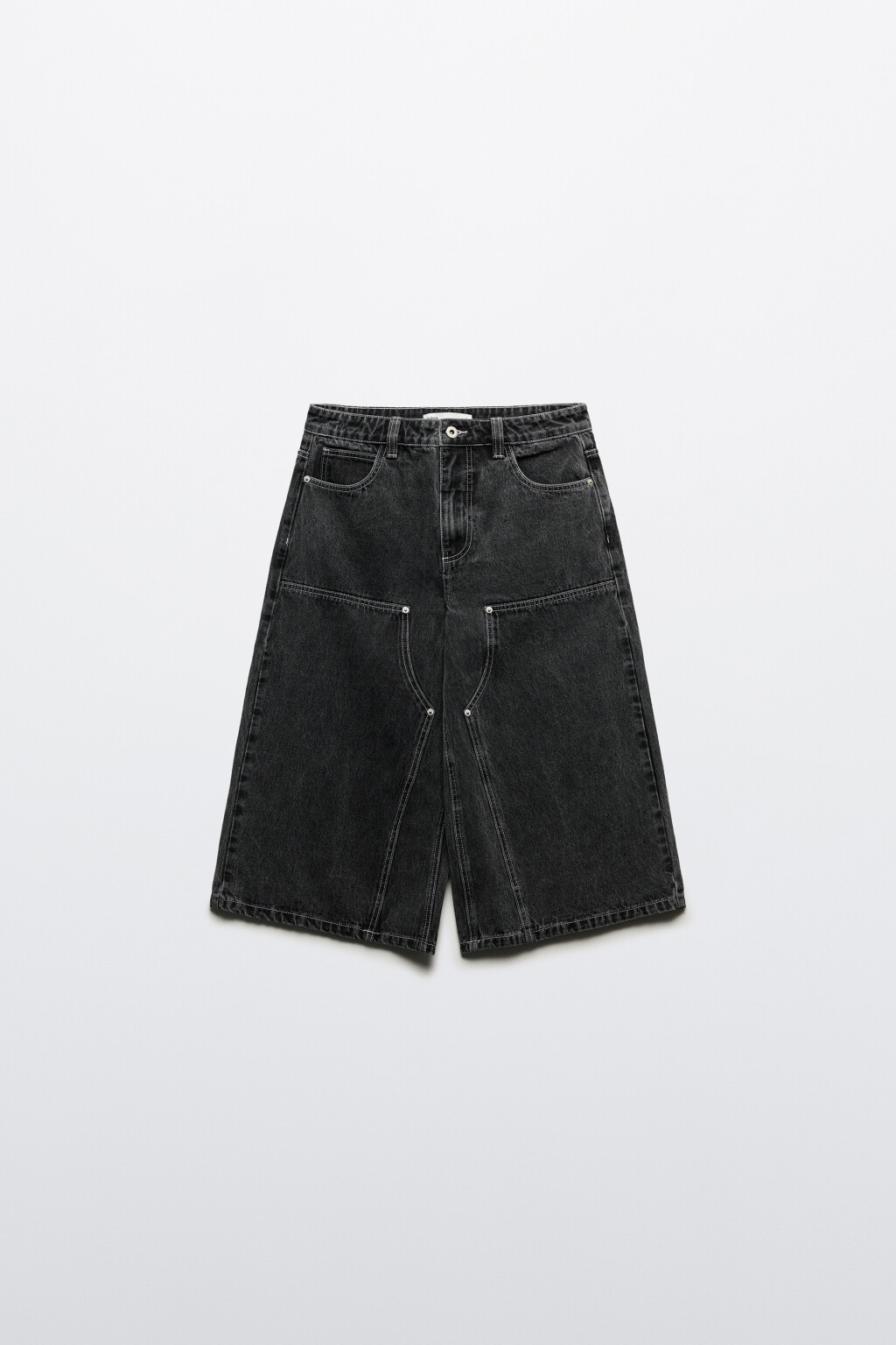 Джортсы с накладными карманами - цвет серый - 8