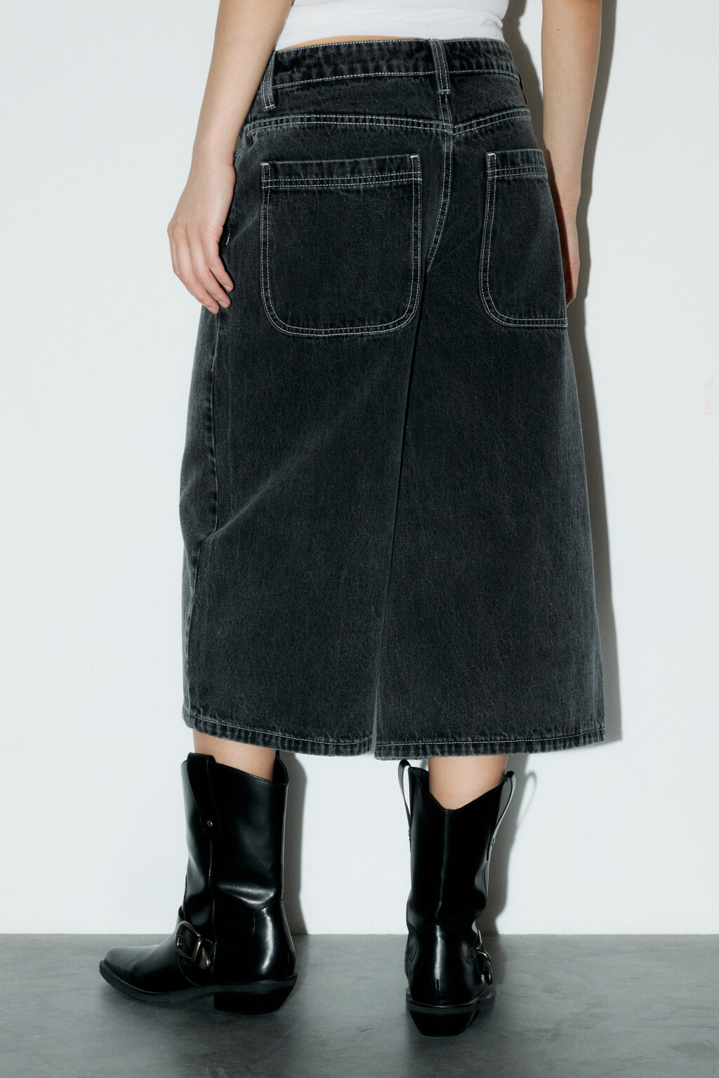 Джортсы с накладными карманами - цвет серый - 4