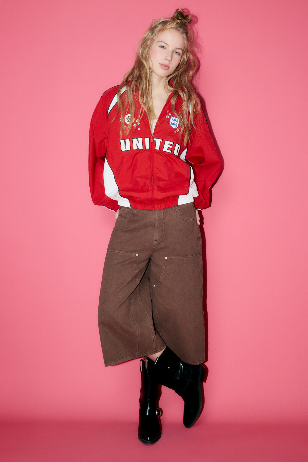 Джортсы с накладными карманами - цвет коричневый - 4