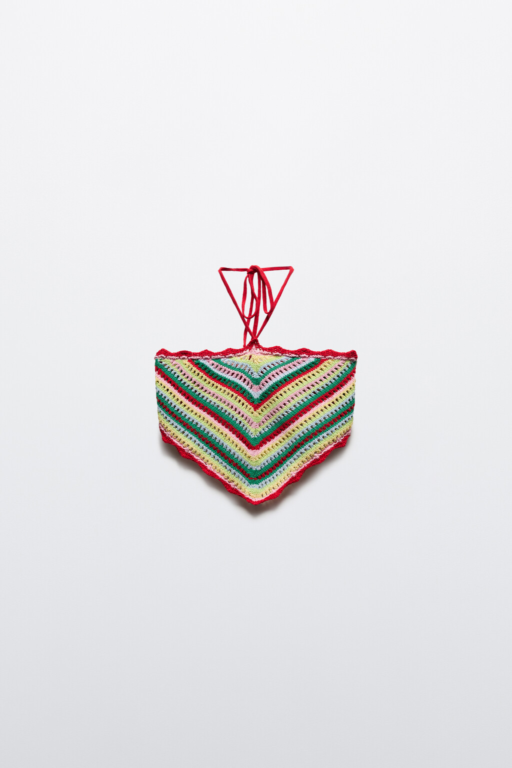 Топ-бандана ажурный с завязками - цвет мультиколор - 9