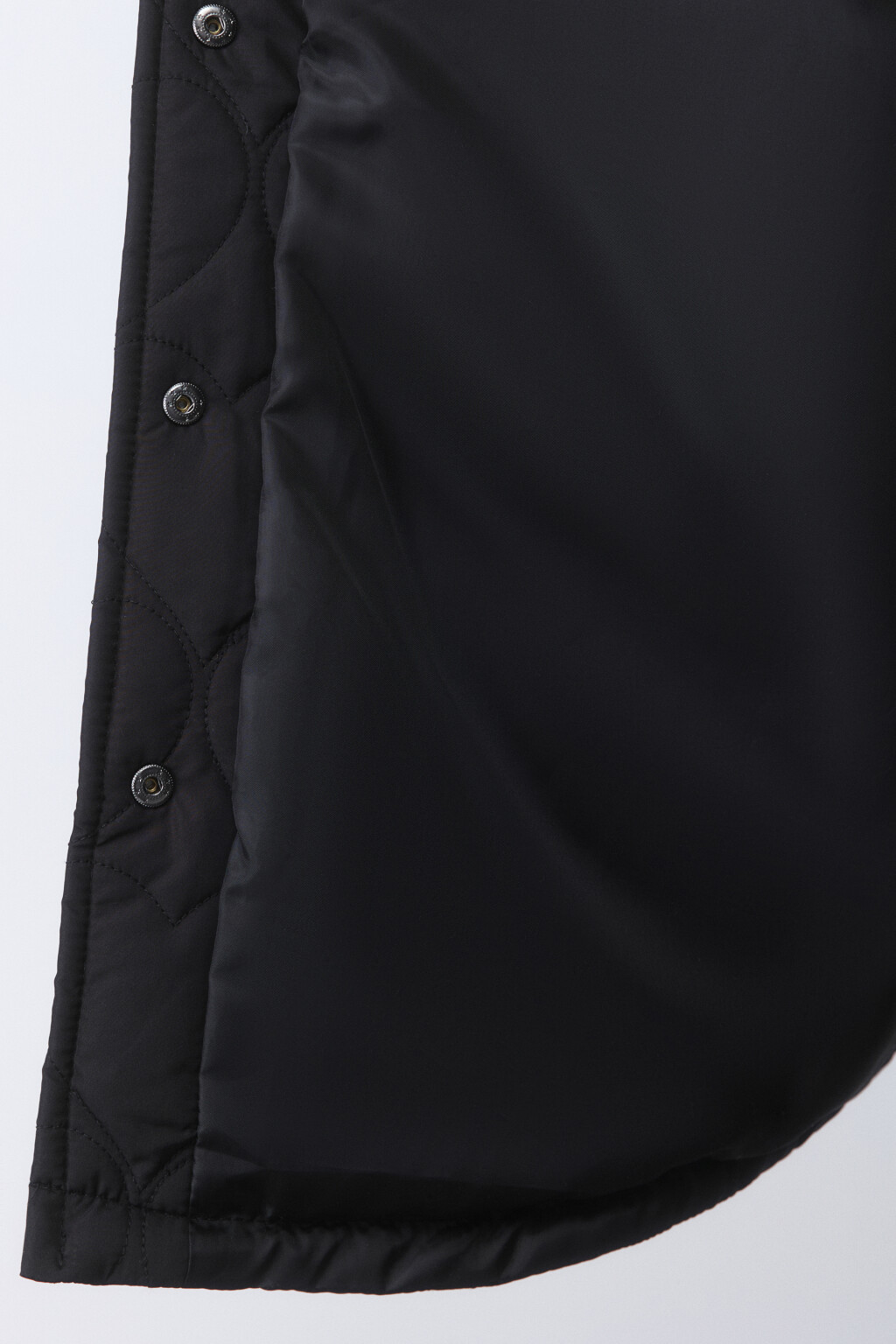 Куртка-рубашка стеганая в сердечко - цвет черный - 7
