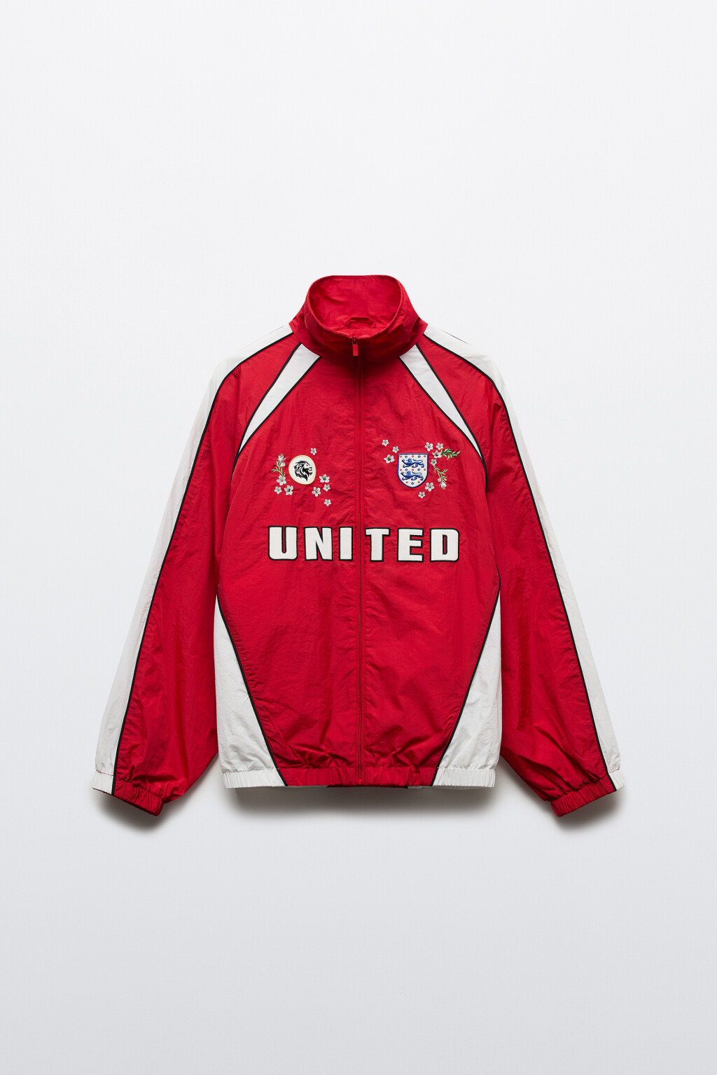 Куртка-олимпийка с вышивкой и надписью - цвет мультиколор - 7