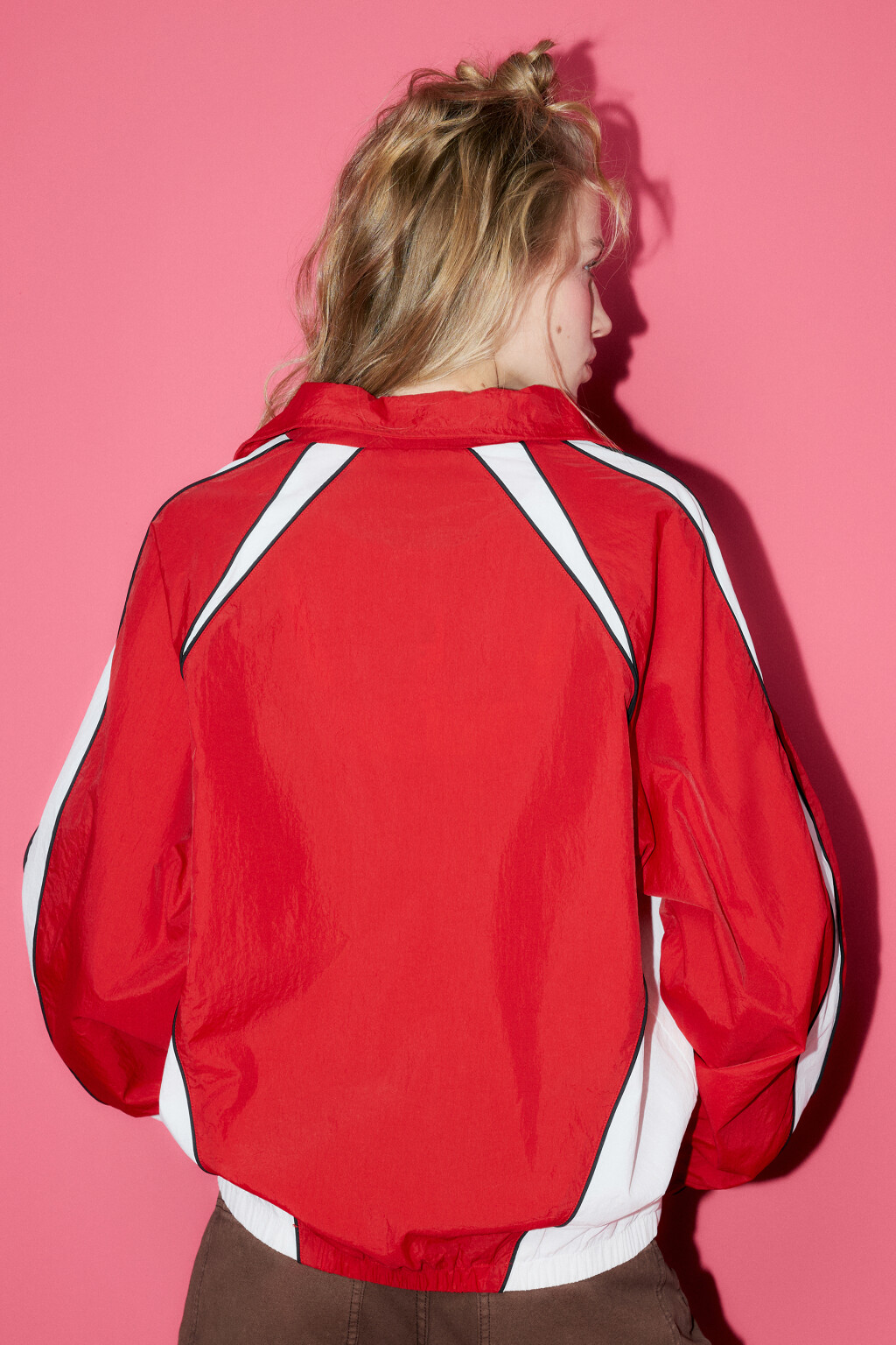 Куртка-олимпийка с вышивкой и надписью - цвет мультиколор - 3