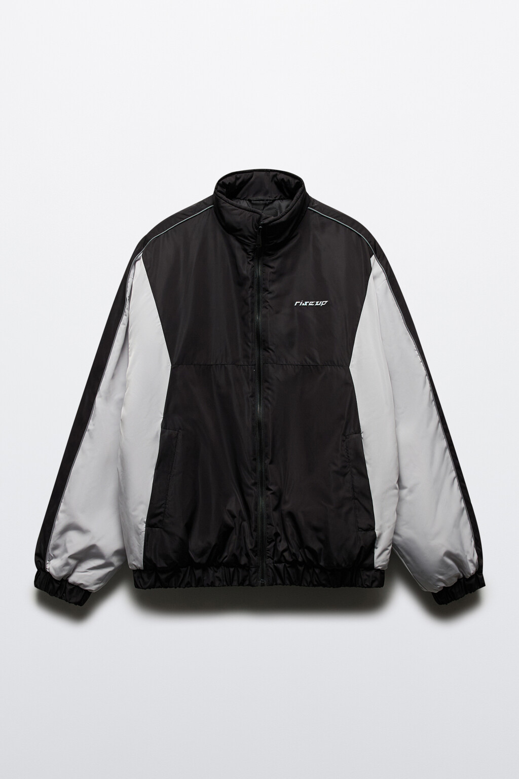 Куртка-олимпийка утепленная с надписью - цвет мультиколор - 8