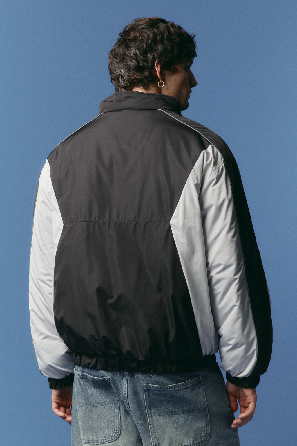 Куртка-олимпийка утепленная с надписью - цвет мультиколор - 3