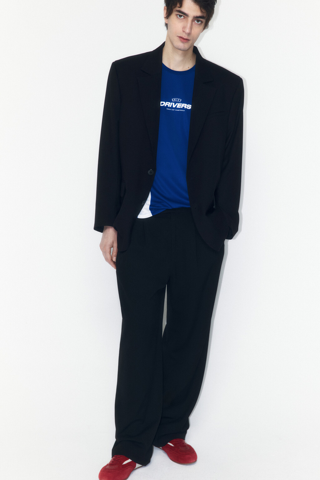 Пиджак oversize однобортный - цвет черный - 2