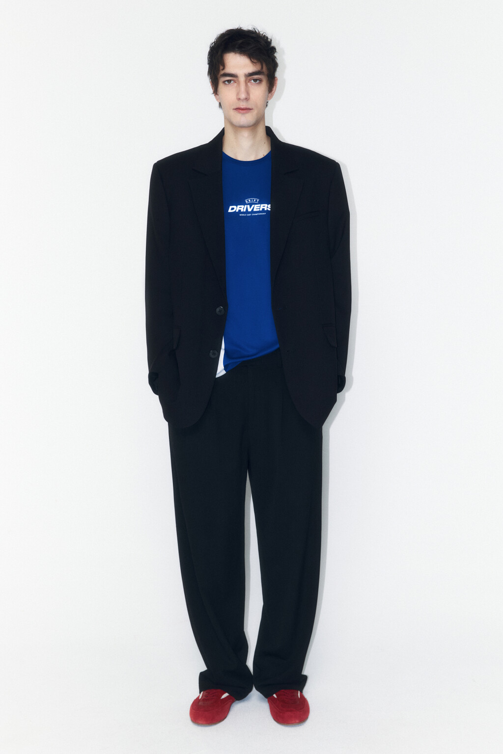 Пиджак oversize однобортный - цвет черный - 5