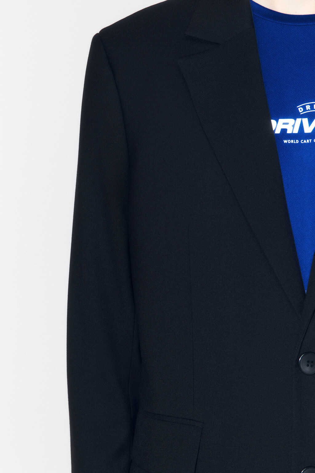 Пиджак oversize однобортный - цвет черный - 6
