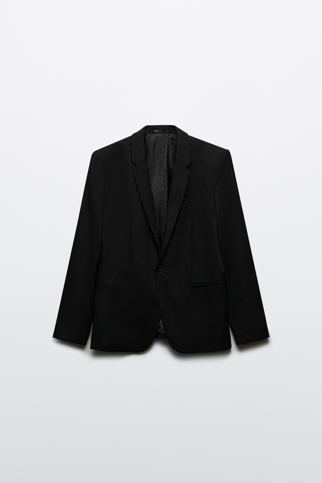 Пиджак однобортный приталенный - цвет черный - 7