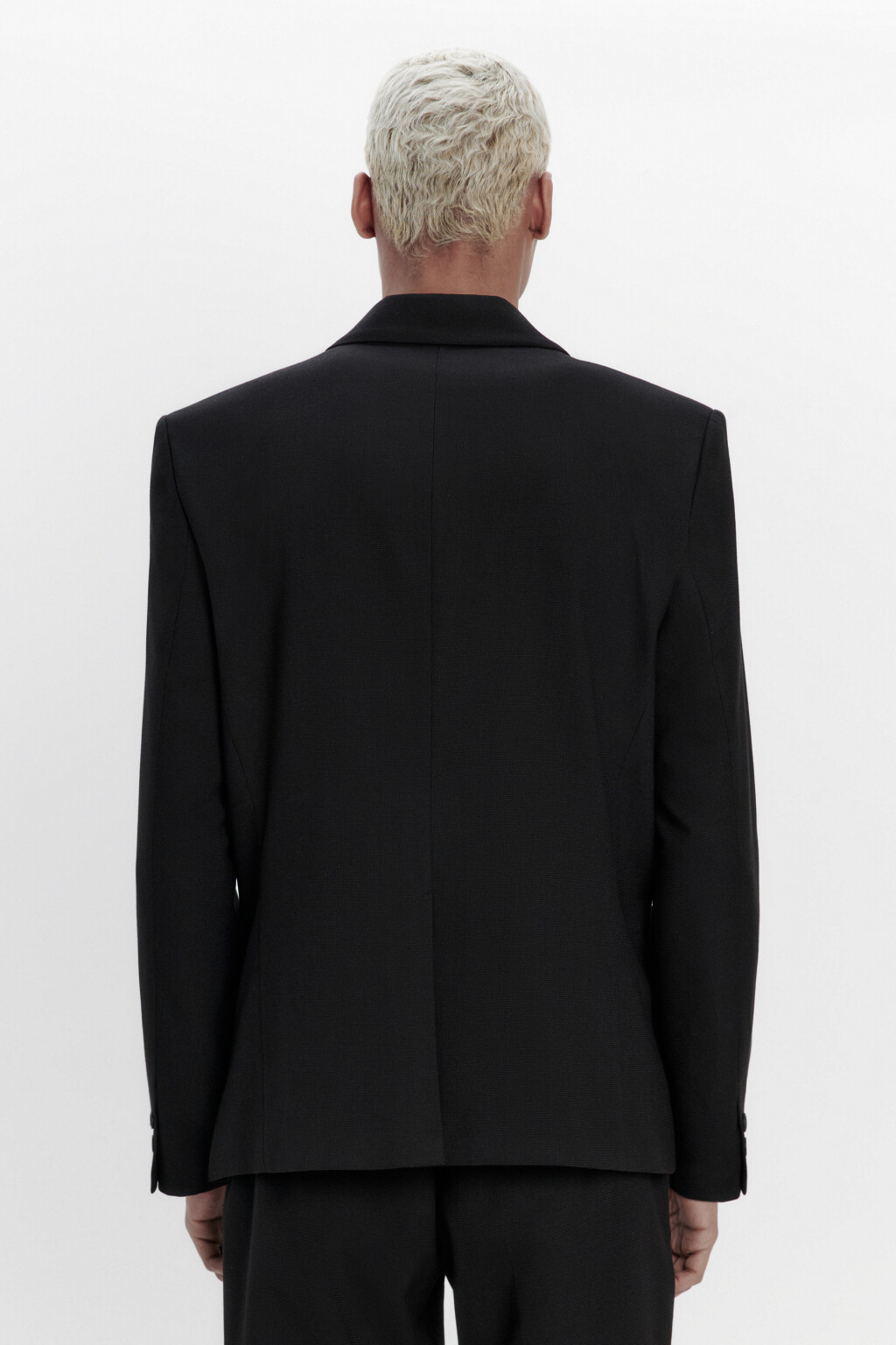Пиджак однобортный приталенный - цвет черный - 3