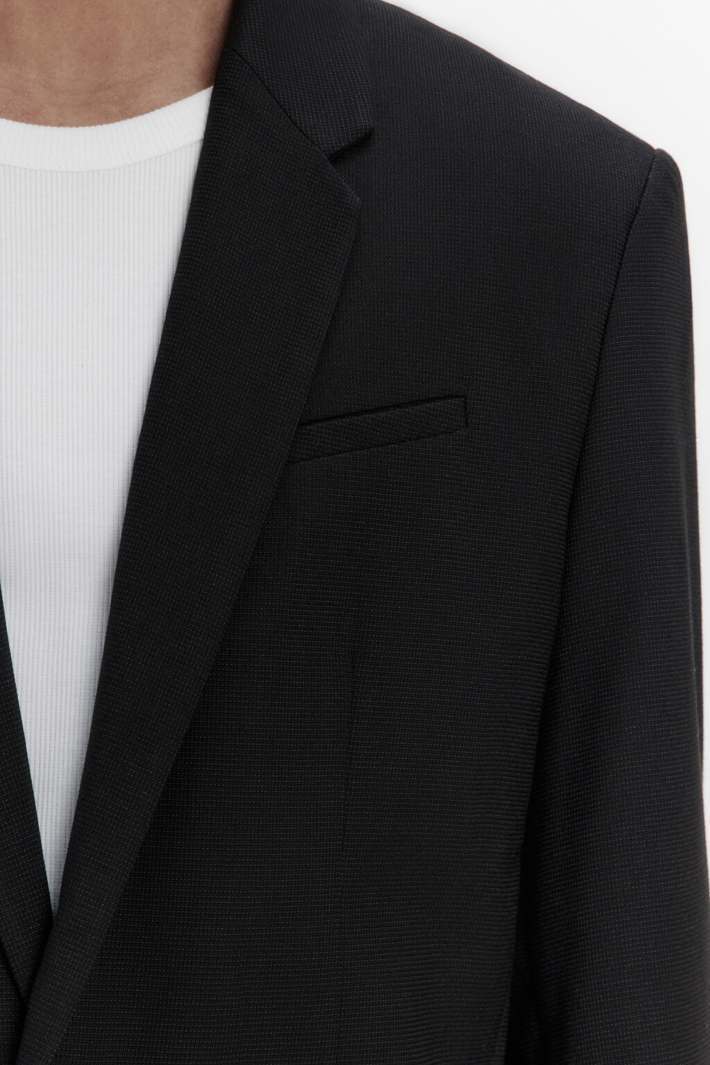 Пиджак однобортный приталенный - цвет черный - 5