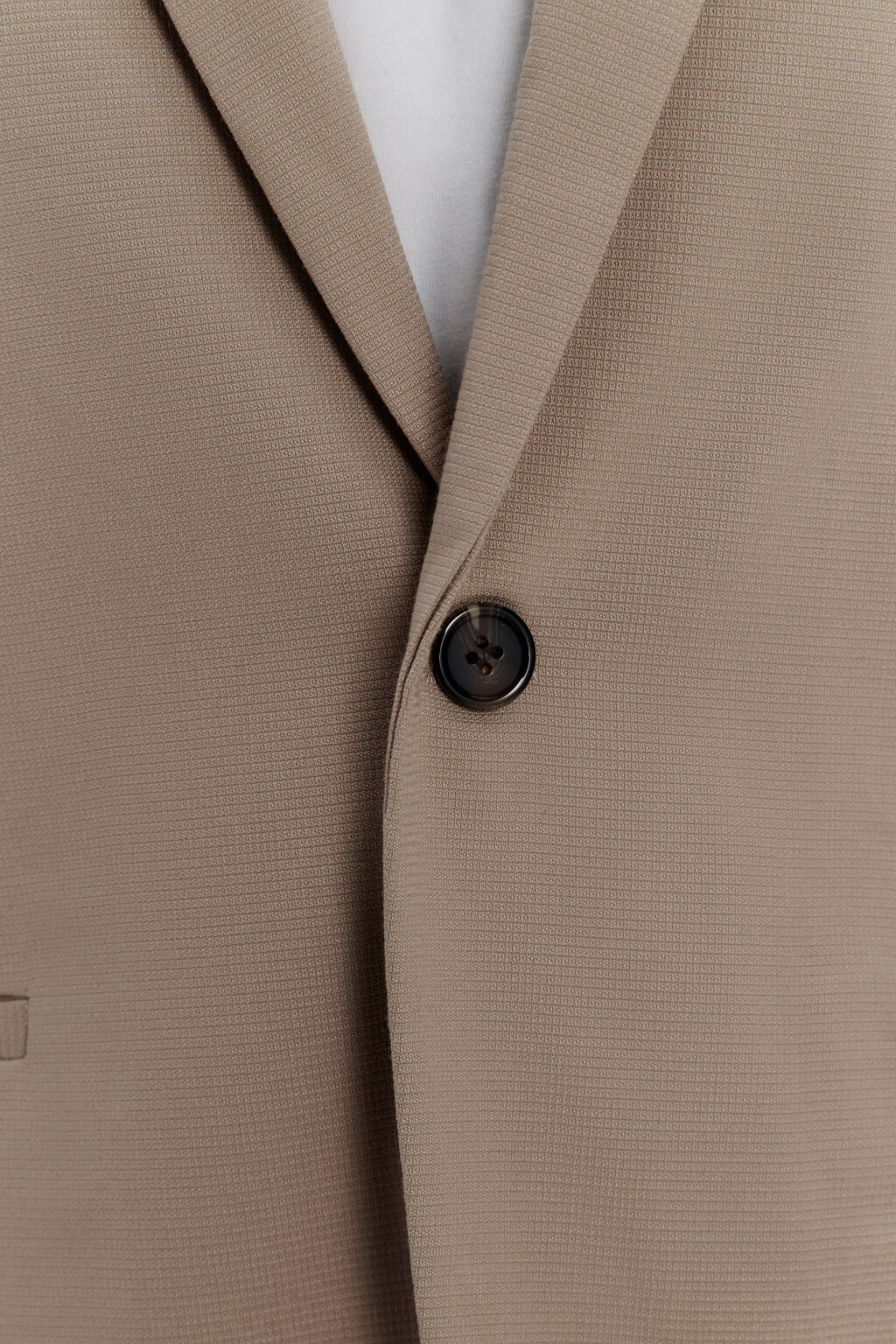 Пиджак однобортный приталенный - цвет бежевый - 6