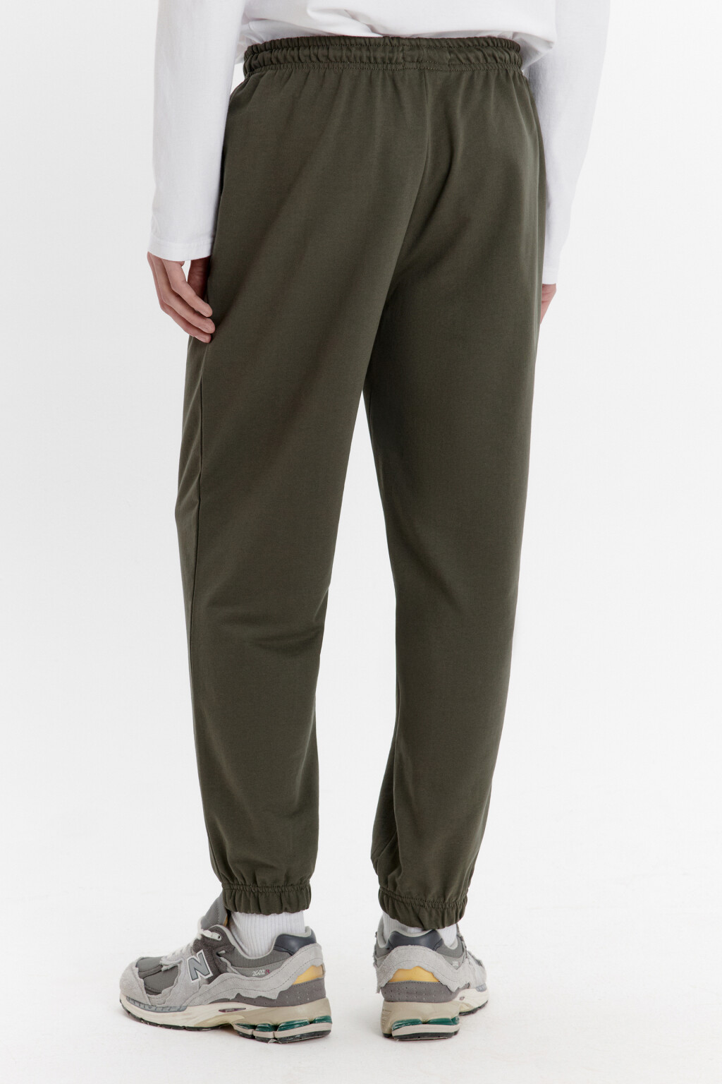 Брюки-джоггеры из хлопкового текстиля - цвет зеленый - 3
