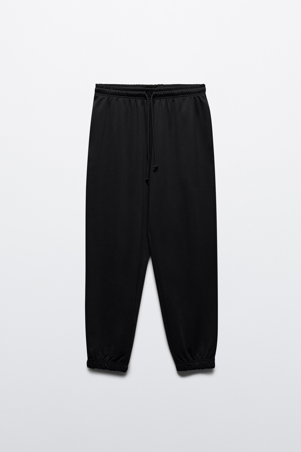 Брюки-джоггеры из хлопкового текстиля - цвет черный - 7