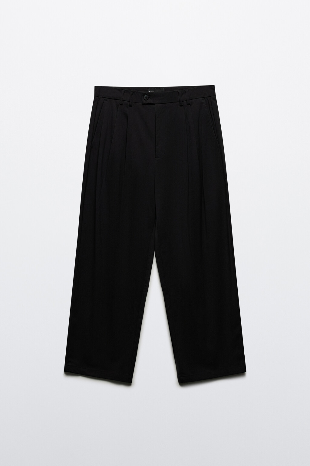 Брюки костюмные с защипами на поясе - цвет черный - 7