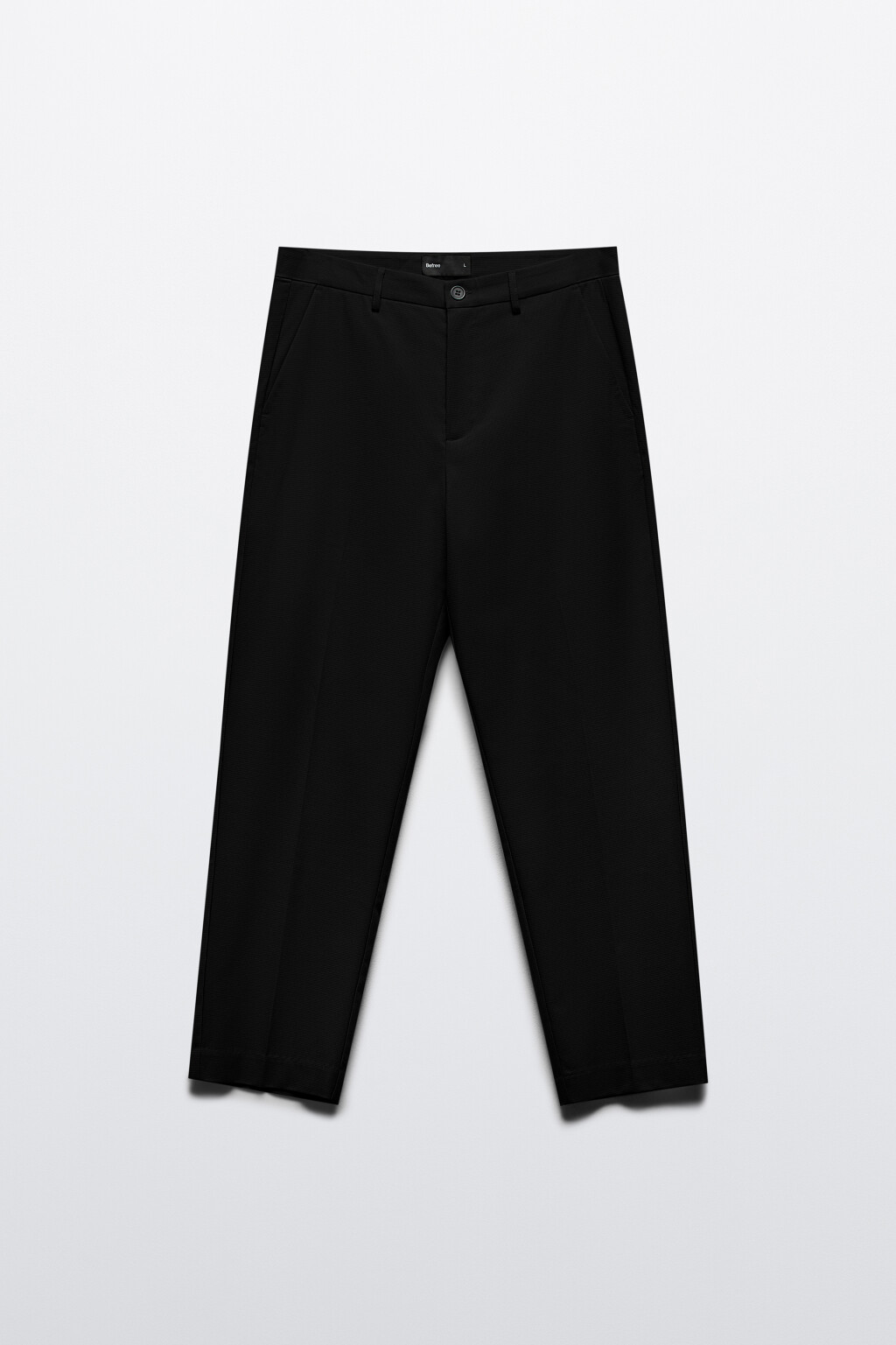 Брюки костюмные зауженные - цвет черный - 7