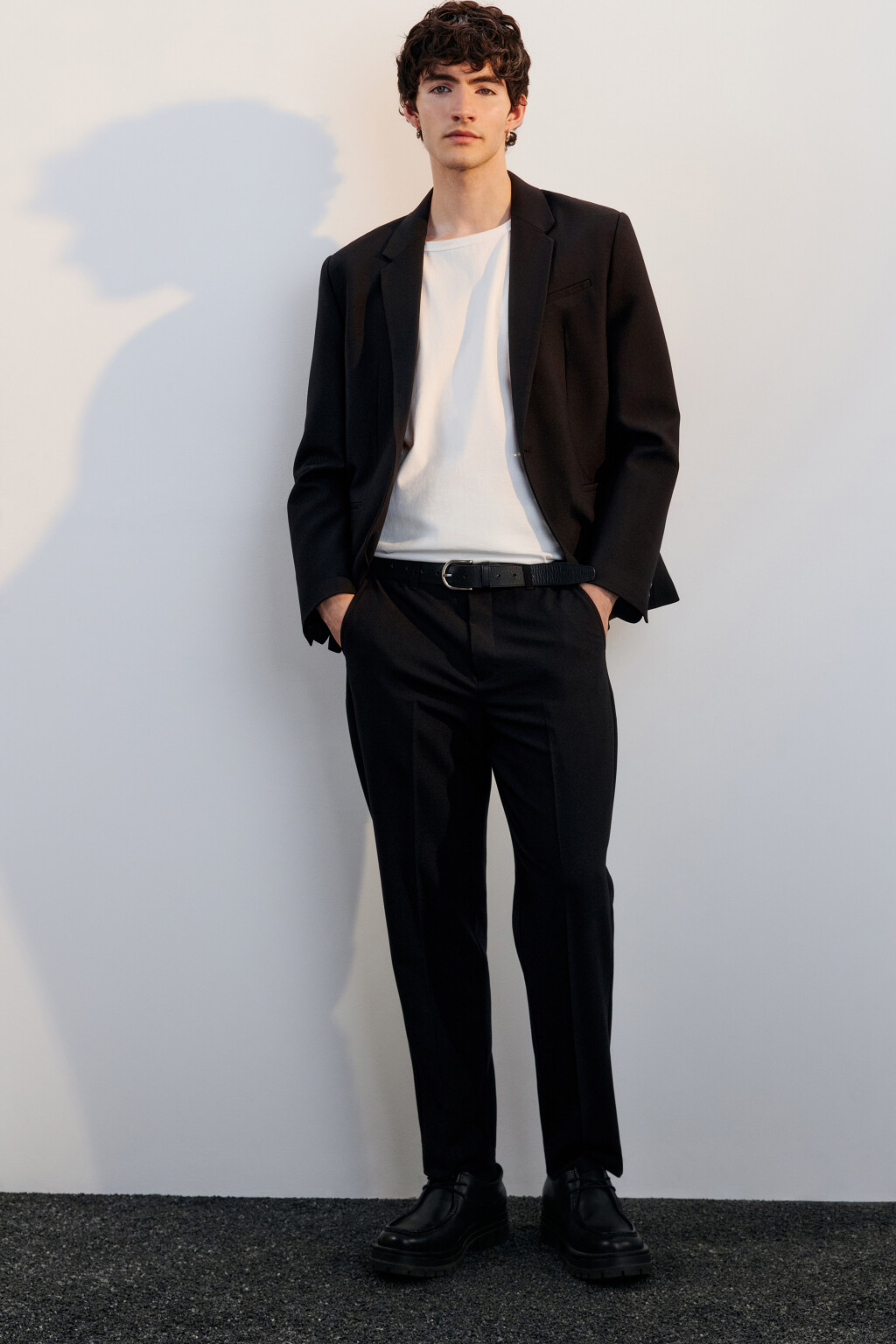 Брюки костюмные классические - цвет черный - 3