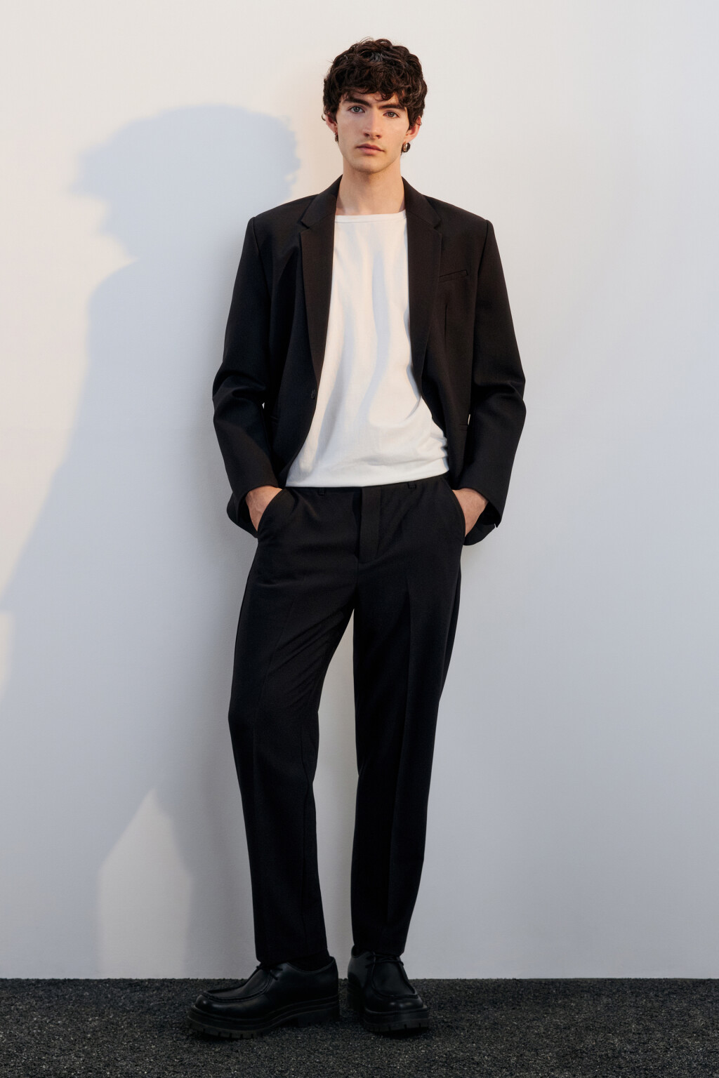 Брюки костюмные классические - цвет черный - 6