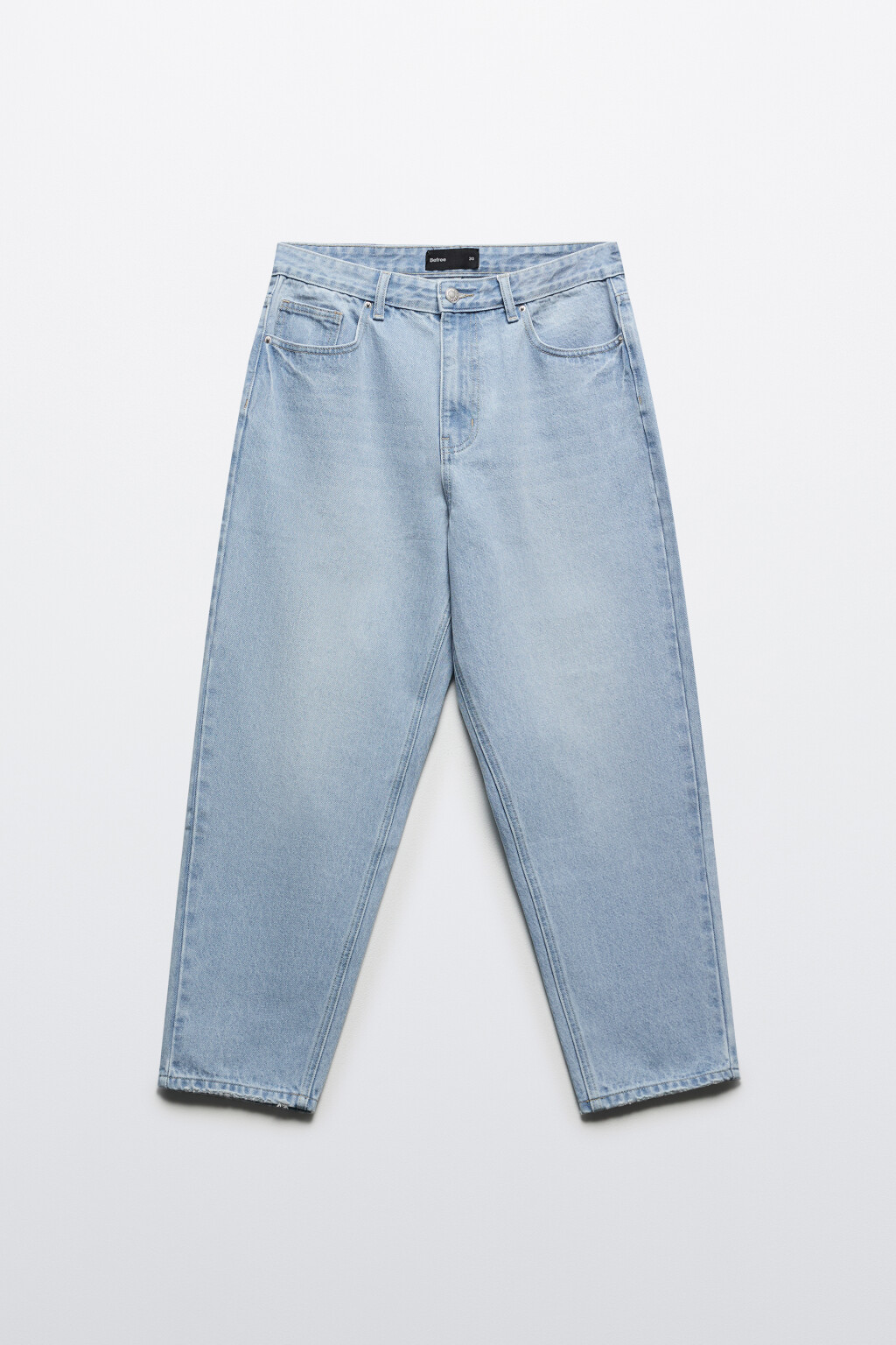 Джинсы зауженные со средней посадкой - цвет голубой - 7