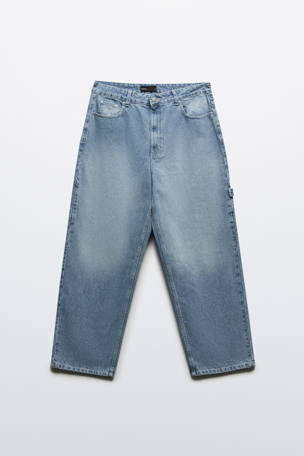 Джинсы carpenter fit с накладными карманами - цвет голубой - 7