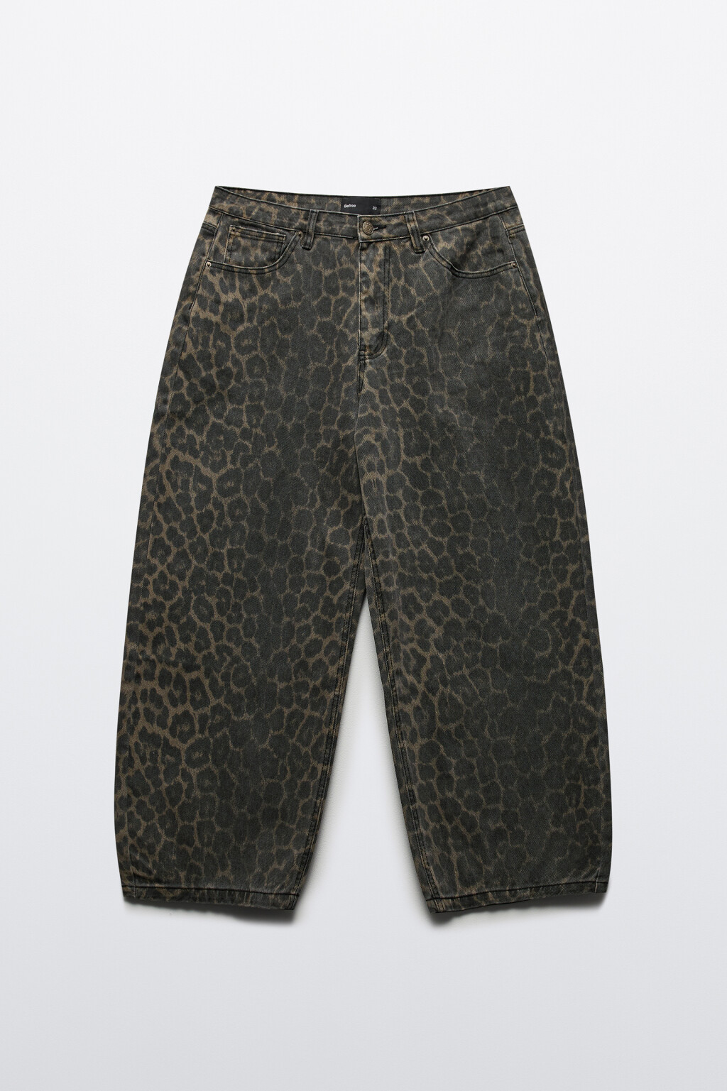 Джинсы широкие с леопардовым принтом - цвет мультиколор - 7
