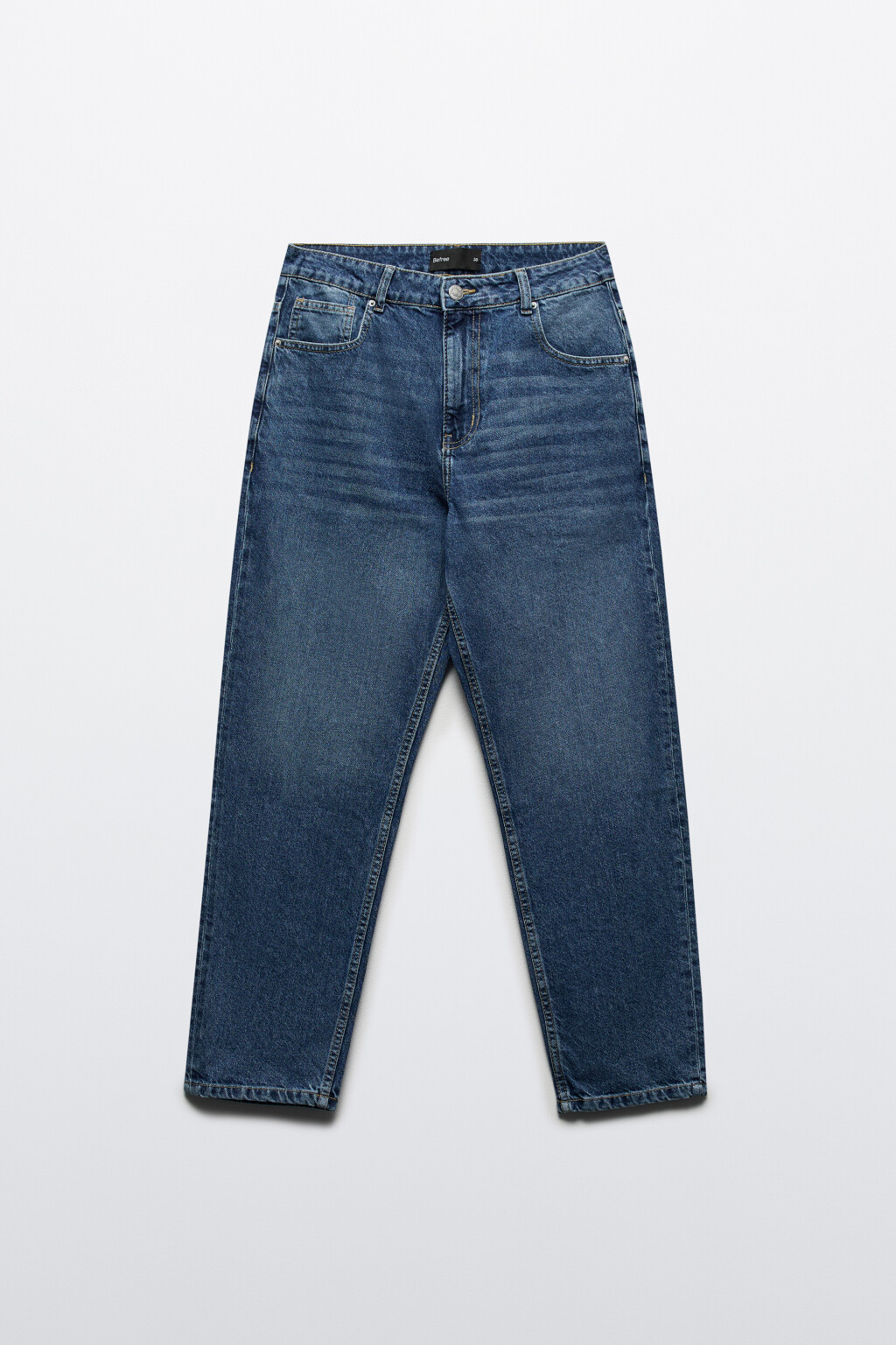 Джинсы зауженные со средней посадкой - цвет голубой - 7