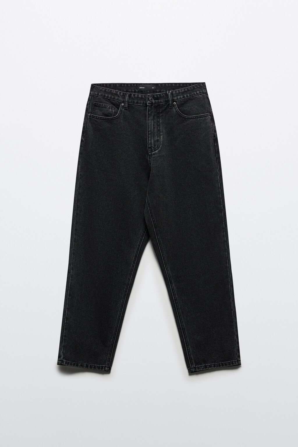 Джинсы carrots зауженные со средней посадкой - цвет черный - 7