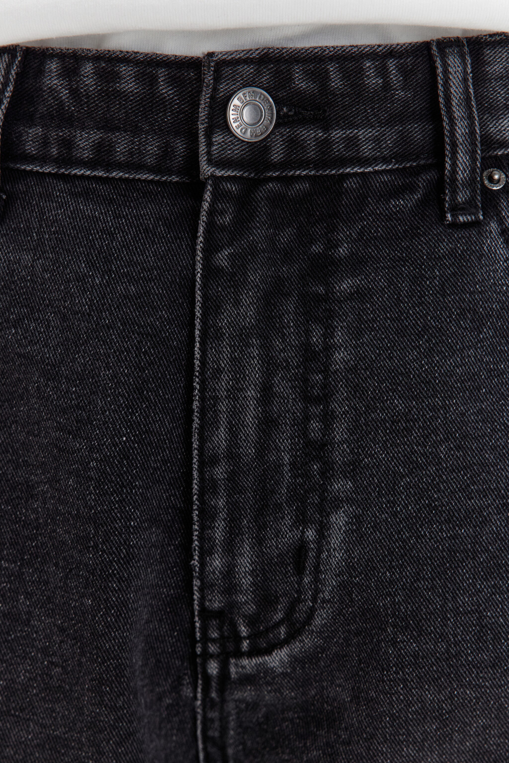 Джинсы carrots зауженные со средней посадкой - цвет черный - 5