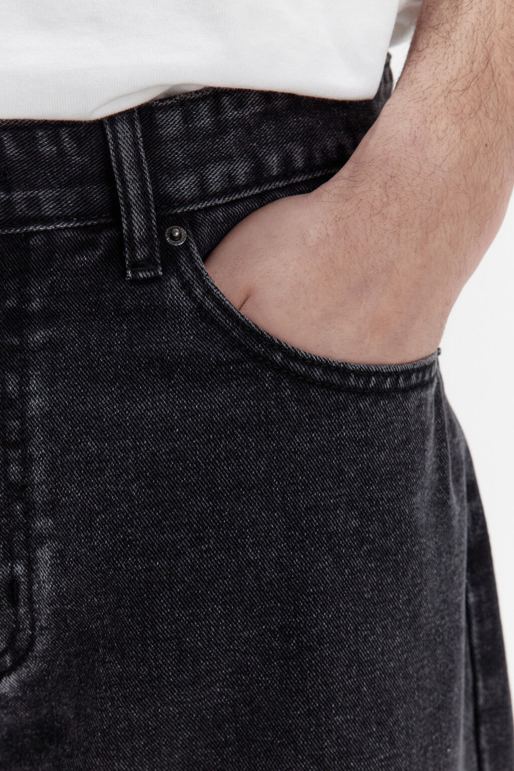 Джинсы carrots зауженные со средней посадкой - цвет черный - 6