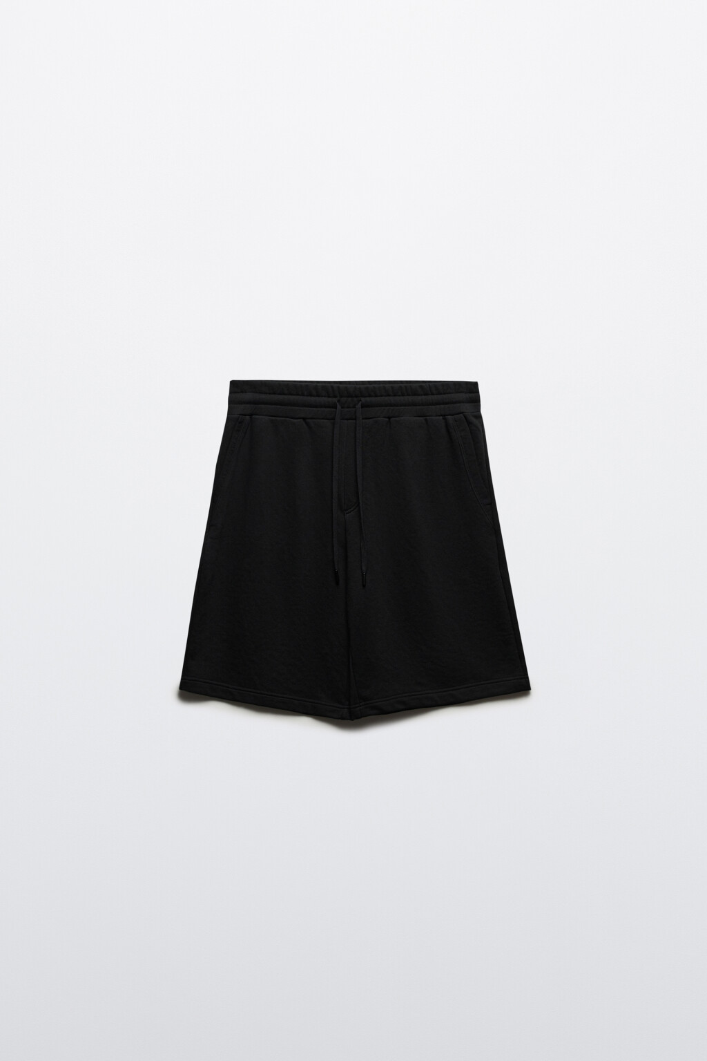 Шорты трикотажные из футера - цвет черный - 7