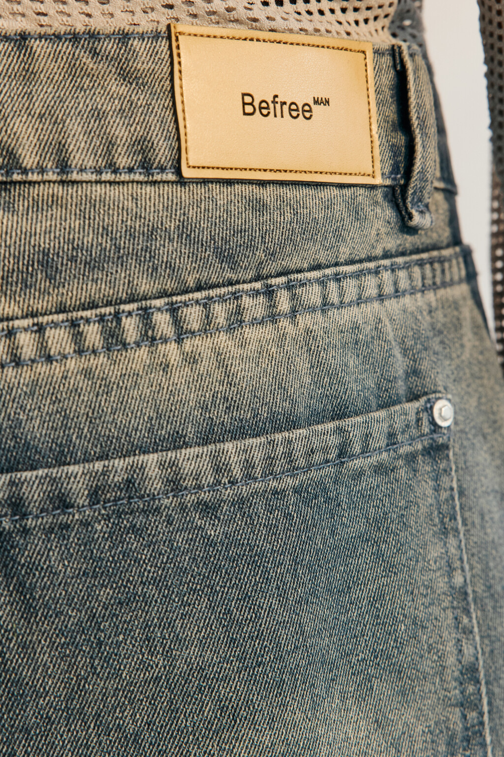 Джортсы широкие с вареным эффектом - цвет синий - 7