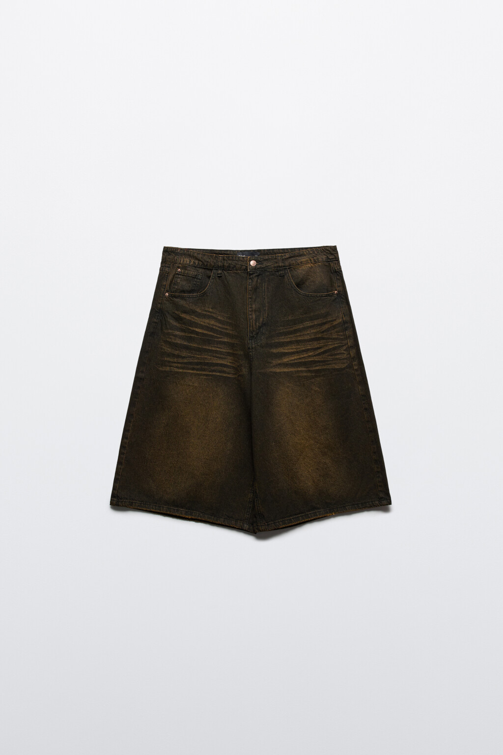 Джортсы широкие с вареным эффектом - цвет серый - 7