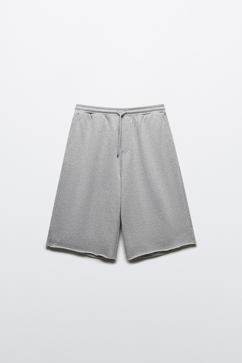 Шорты-бермуды из хлопкового футера - цвет серый - 7
