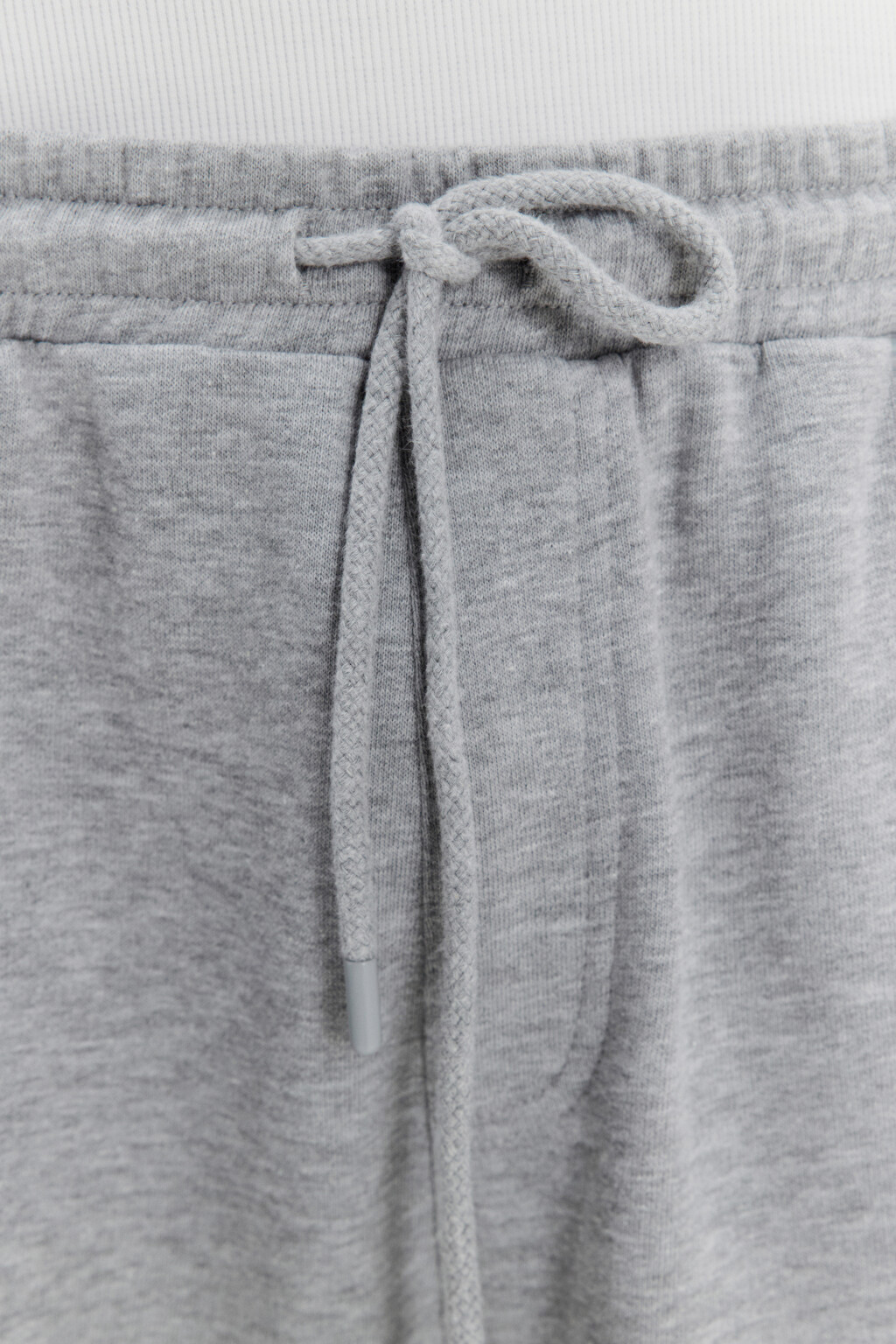 Шорты-бермуды из хлопкового футера - цвет серый - 5
