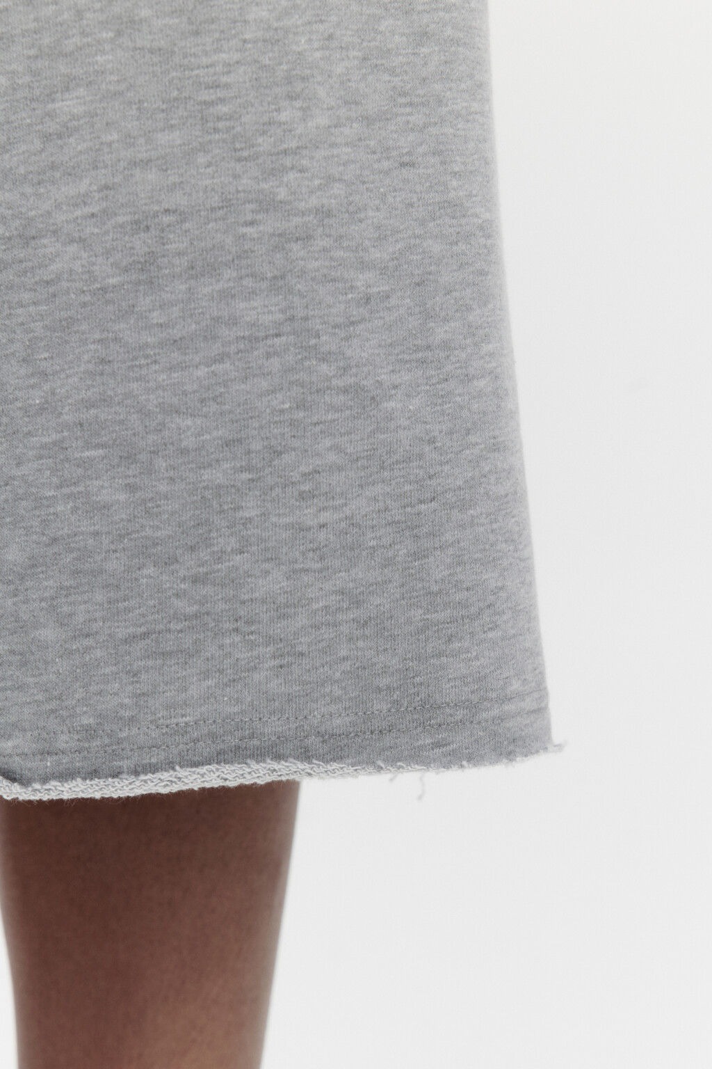 Шорты-бермуды из хлопкового футера - цвет серый - 6
