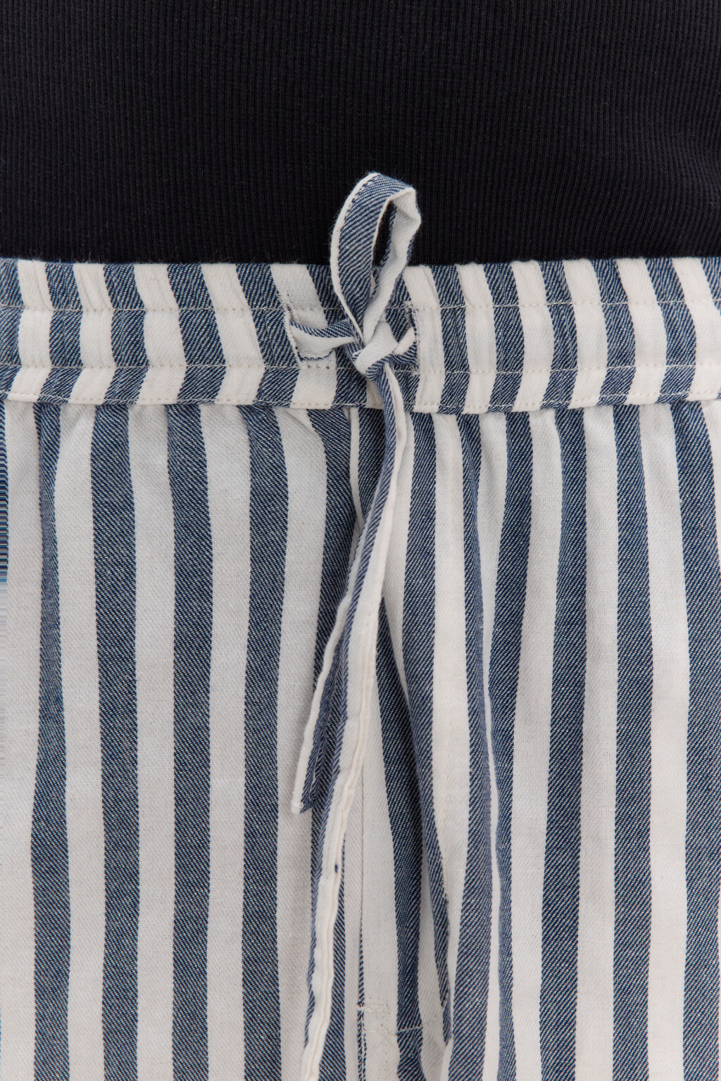 Шорты хлопковые в полоску - цвет синий - 5