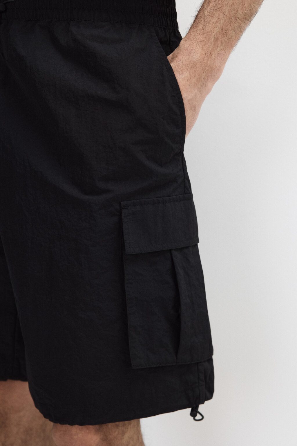 Шорты с накладными карманами - цвет черный - 6