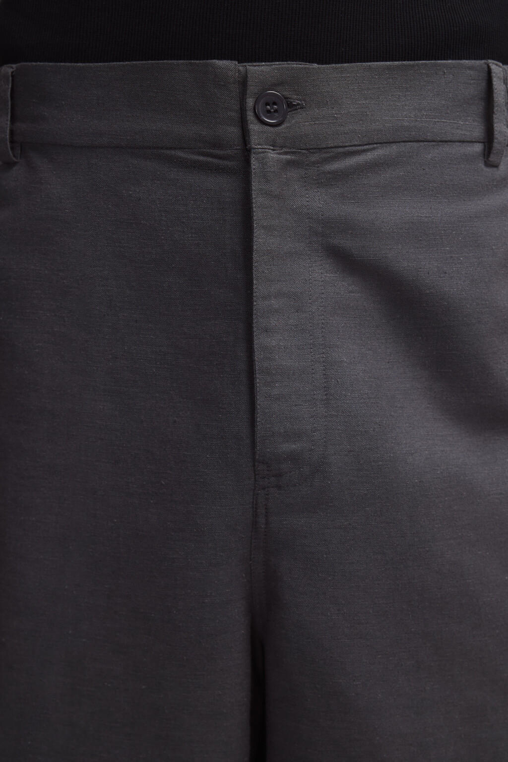 Шорты костюмные из льняной ткани - цвет серый - 6