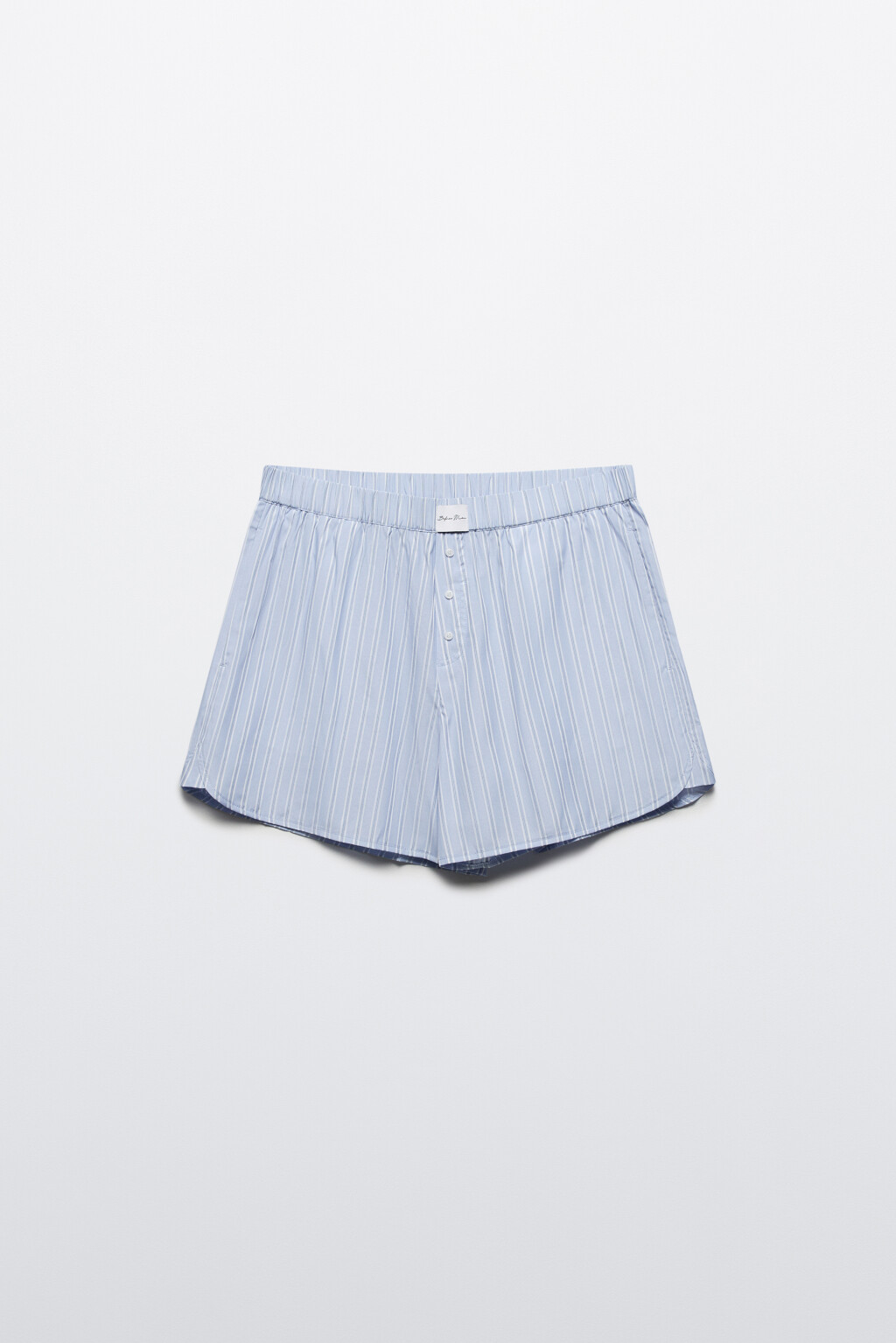 Шорты в полоску в пижамном стиле - цвет синий - 11