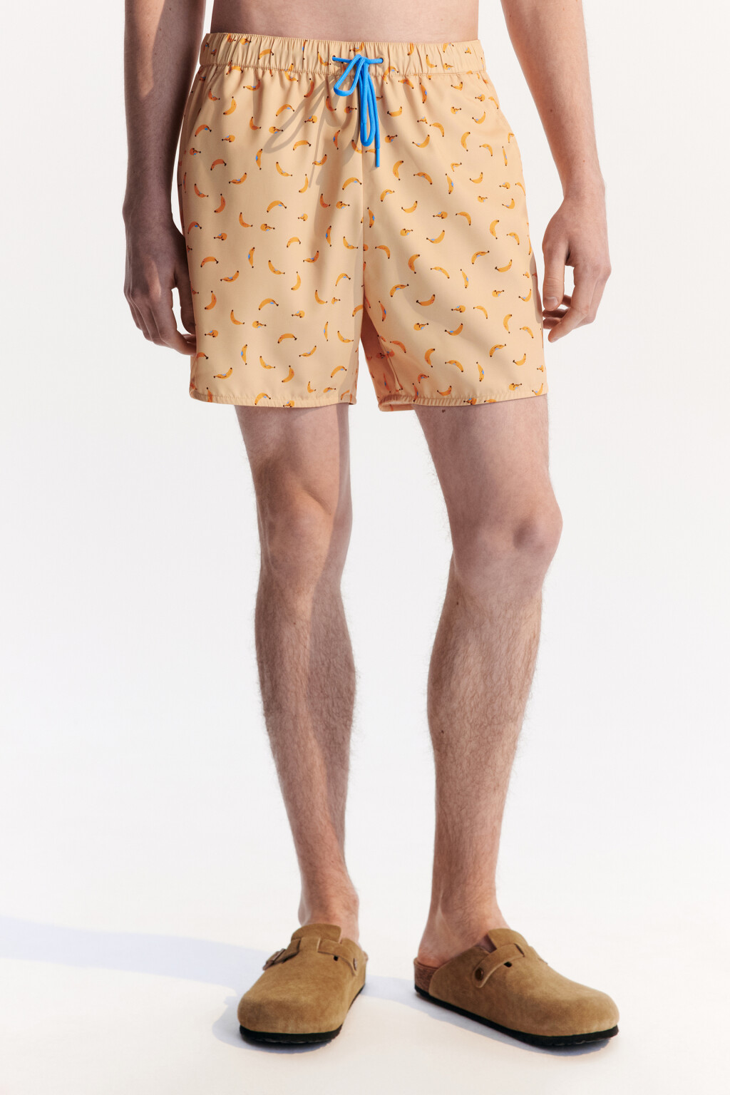 Шорты купальные на завязках - цвет бежевый - 2