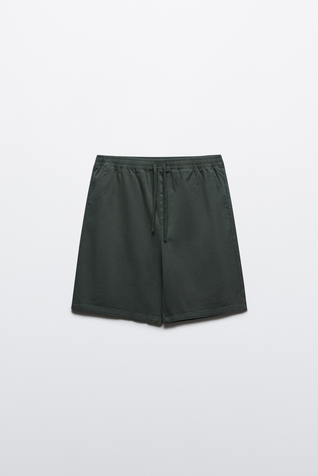 Шорты трикотажные из хлопкового футера - цвет зеленый - 7