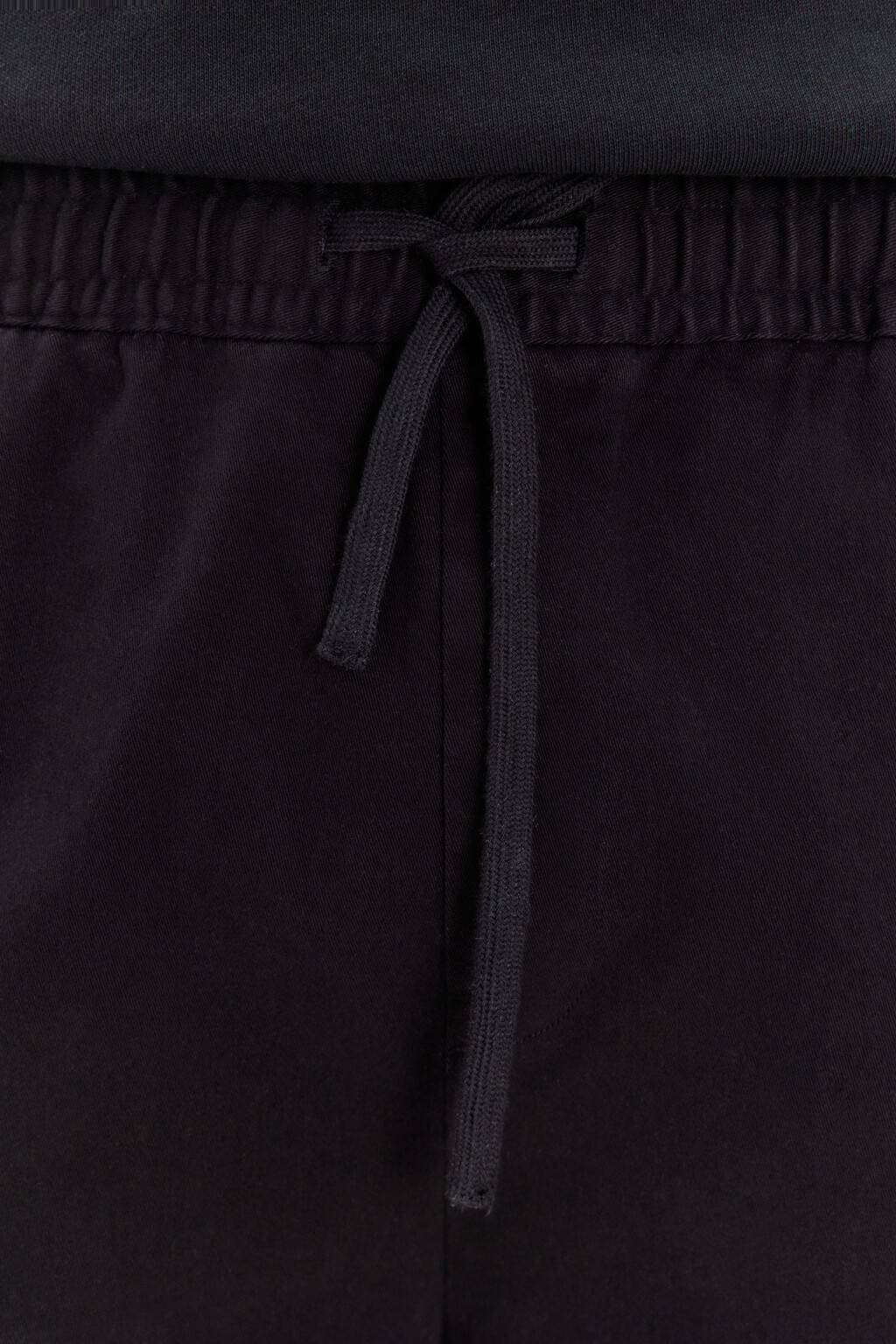Шорты трикотажные из хлопкового футера - цвет черный - 5