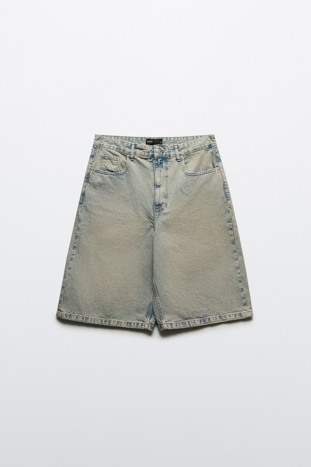 Джортсы широкие с вареным эффектом - цвет голубой - 7