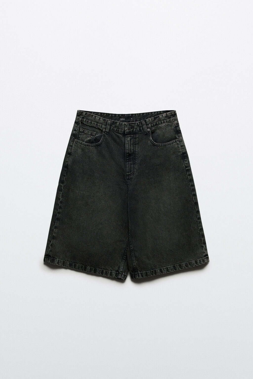 Джортсы широкие с вареным эффектом - цвет серый - 7