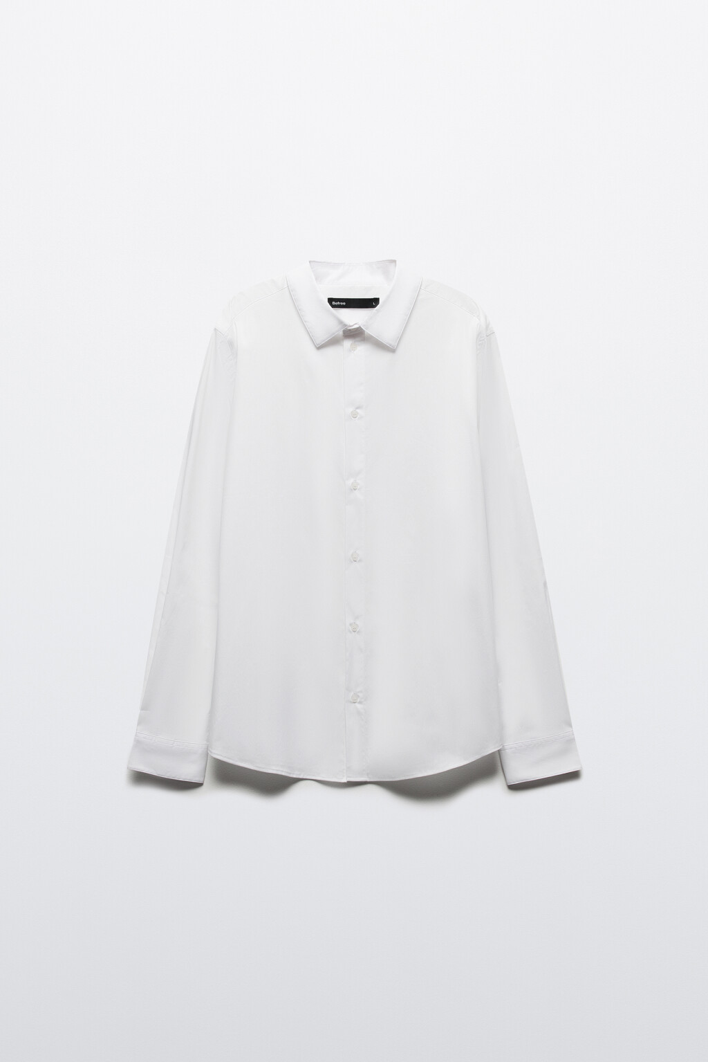 Рубашка классическая хлопковая - цвет белый - 7
