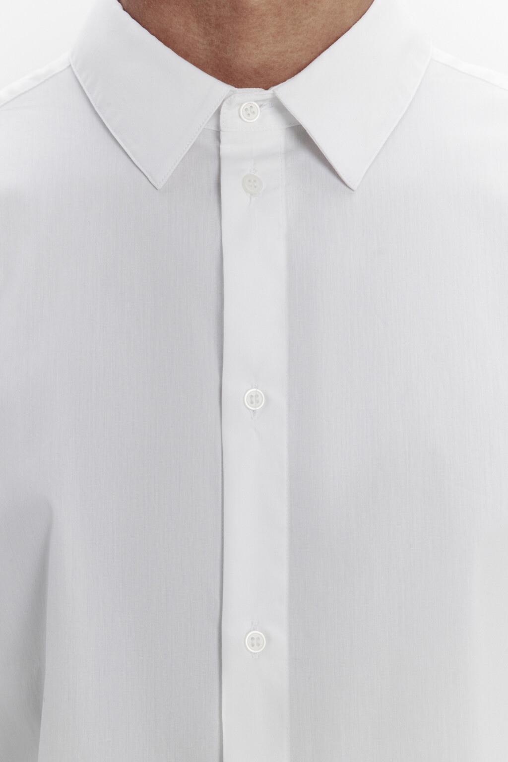 Рубашка классическая хлопковая - цвет белый - 5