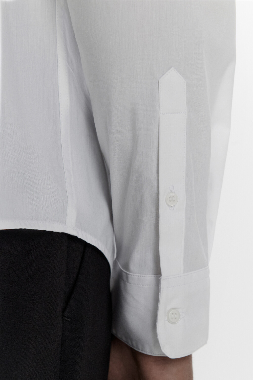 Рубашка классическая хлопковая - цвет белый - 6