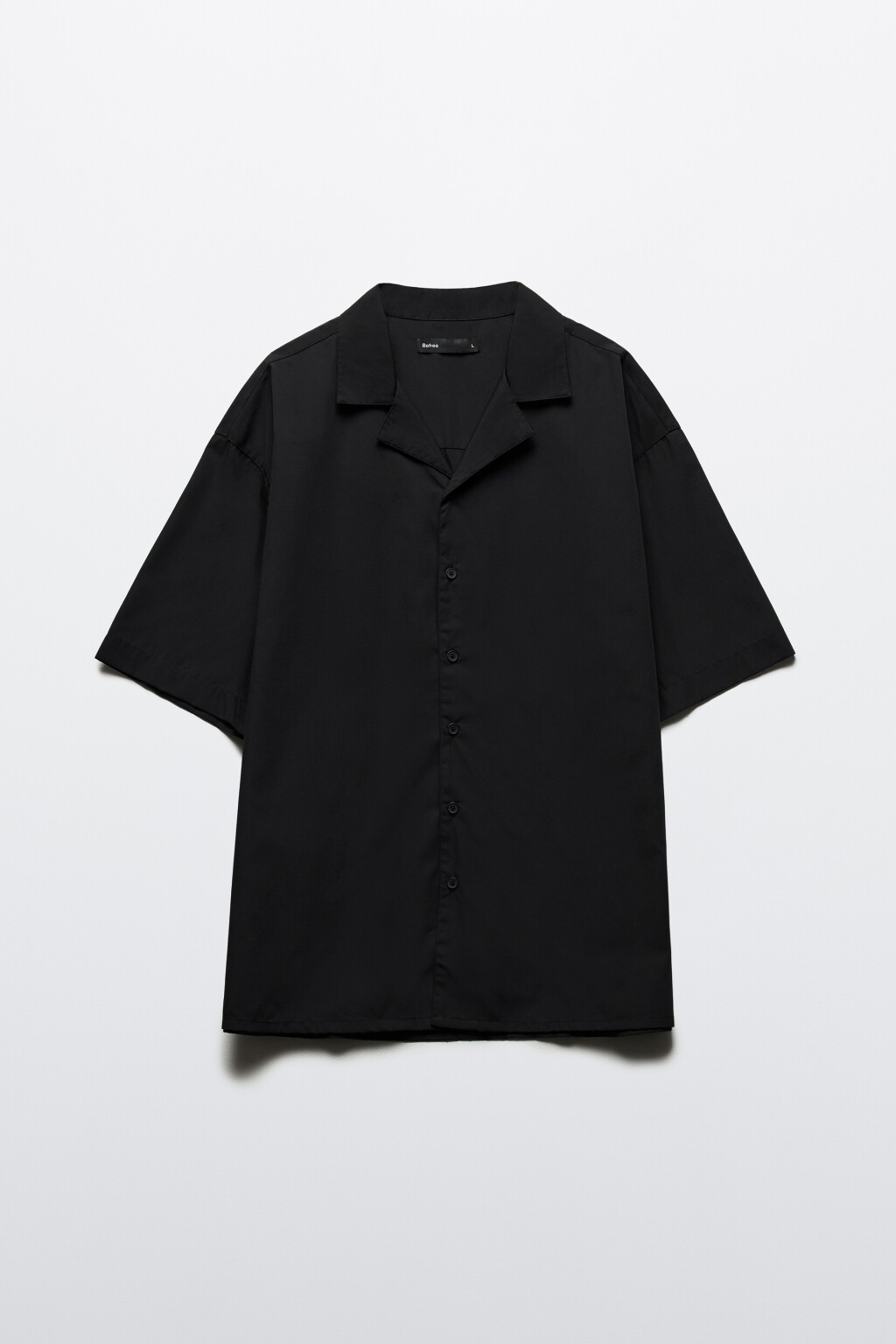 Рубашка прямая с коротким рукавом - цвет черный - 7