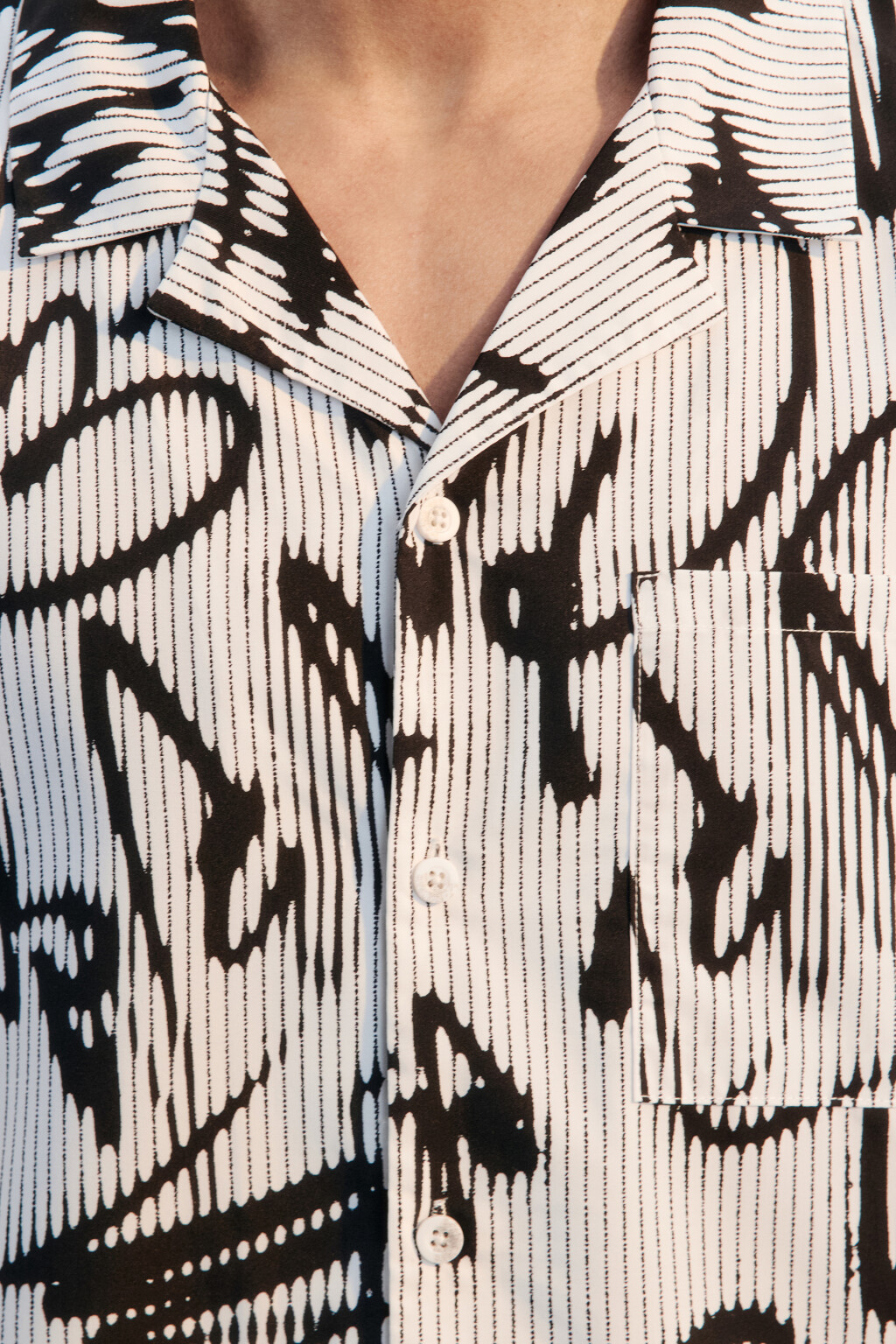 Рубашка oversize с принтом-граффити - цвет черный - 6